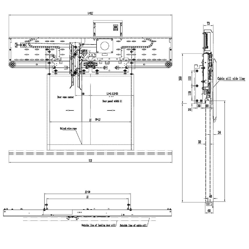 đầu cửa cabin mj01d