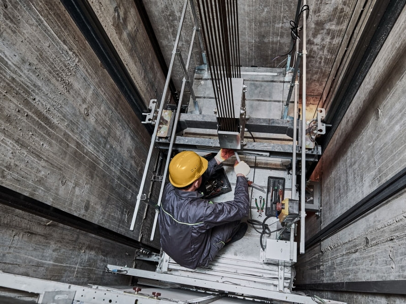 quy trình lắp đặt thang máy